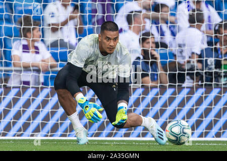 Madrid, Spain. 05th Oct 2019. Alphonse Areola of Real Madrid Credit: PRESSINPHOTO/Alamy Live News Stock Photo