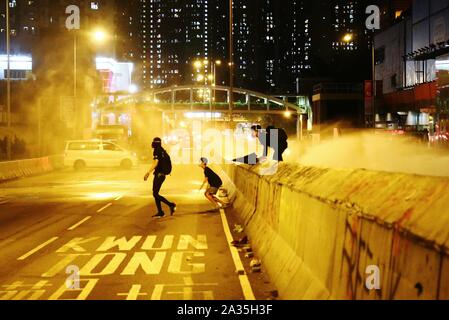 Hong Kong, China. 4th Oct, 2019. Thousands of protesters take the streets of Hong Kong to protest the government's decision to invoke emergency powers to ban face masks. Credit: Gonzales Photo/Alamy Live News Stock Photo