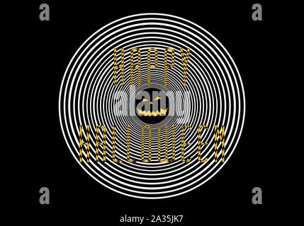 Happy Halloween scary background vector Stock Vector