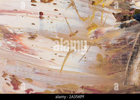 Ideal painting in admirable gentle beige colour. Modern abstract art painting. Stock Photo