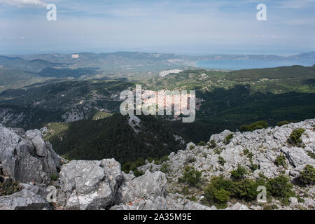 Agiasos, Mount Olympos, Lesvos, Greece. Stock Photo
