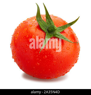 tomato path isolated on white Stock Photo