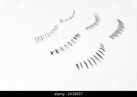 many false  eye lashes Stock Photo