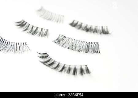 many false  eye lashes Stock Photo