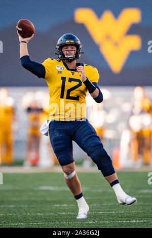 MORGANTOWN, WV - OCTOBER 12: West Virginia Mountaineers quarterback ...