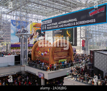 Javits Conventional Center  - October 5, 2019: New York Comic Con Stock Photo