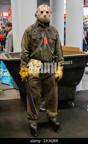 Javits Conventional Center  - October 5, 2019: New York Comic Con Stock Photo