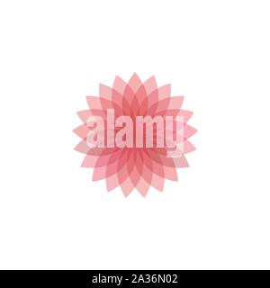 Colorful rainbow Spirograph on white background - Vector design - Vector Stock Vector