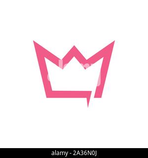Creative Crown abstract Logo design vector template. - Vector Stock Vector