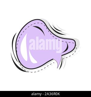 Speech bubble communication, thought and comic speak box. Vector design pop art cloud for text and speech illustration Stock Vector