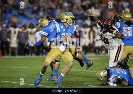 UCLA Bruins quarterback Austin Burton 12 poses in Los Angeles