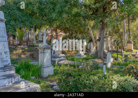 Old English Cemetery in the province of Malaga Stock Photo