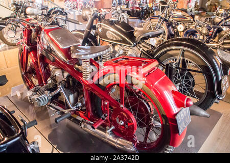 Musée de la Moto à Marseille (France) Motobike Museum in Marseilles Stock Photo