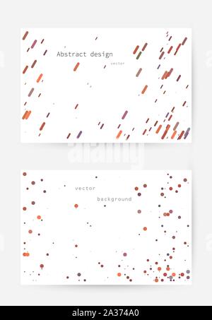 Abstract dots and lines vector background. Halftone. Banner template. Vector illustration with empty space for your text. Stock Vector