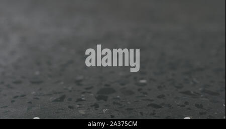 Closeup gray concrete terrazzo countertop, wide photo Stock Photo