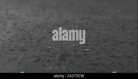 Closeup gray concrete terrazzo countertop, wide photo Stock Photo