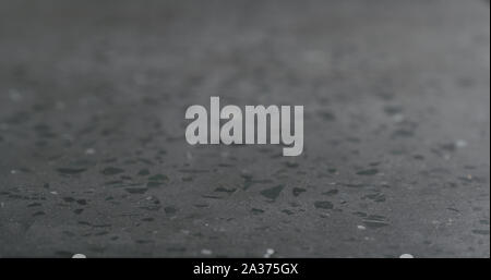 Closeup gray concrete terrazzo countertop, wide photo Stock Photo