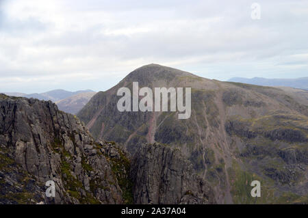 The Wainwright Great Gable from the Summit of Lingmell in Wasdale, Lake District National Park, Cumbria, England, UK. Stock Photo