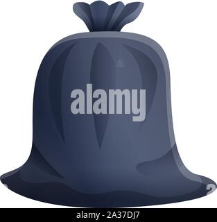 Full garbage bag icon. Cartoon of full garbage bag vector icon for web design isolated on white background Stock Vector
