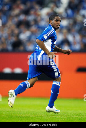 Veltins Arena Gelsenkirchen Germany 19.7.2008, Football: international club friendly, Schalke 04 (S04, blue) vs Rangers FC (RFC, white); Jefferson FARFAN (S04) Stock Photo