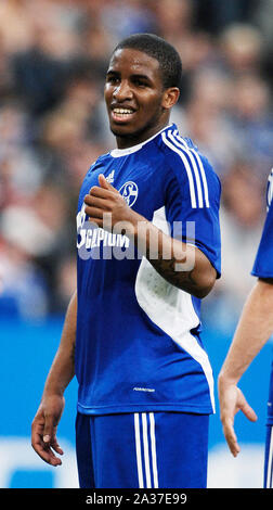 Veltins Arena Gelsenkirchen Germany 19.7.2008, Football: international club friendly, Schalke 04 (S04, blue) vs Rangers FC (RFC, white); Jefferson FARFAN (S04) Stock Photo