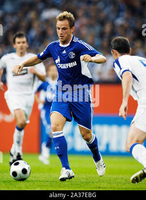 Veltins Arena Gelsenkirchen Germany 19.7.2008, Football: international club friendly, Schalke 04 (S04, blue) vs Rangers FC (RFC, white);  Ivan RAKITIC (S04) Stock Photo