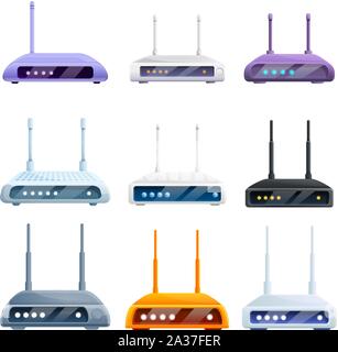 ethernet network switch cartoon vector illustration Stock Vector Image ...