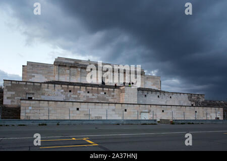 NÜRNBERG - Tribune at the Zeppelin field of the former Nazi Party Rally Grounds Stock Photo