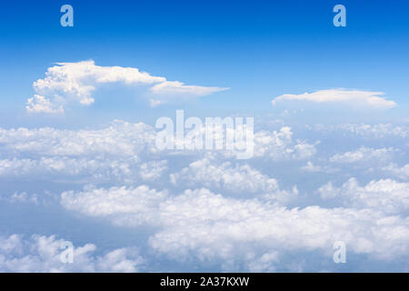 Cloudscape viewed from high altitude Stock Photo