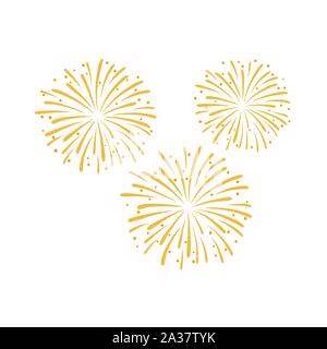 Firework design vector illustration isolated on white background Stock Vector