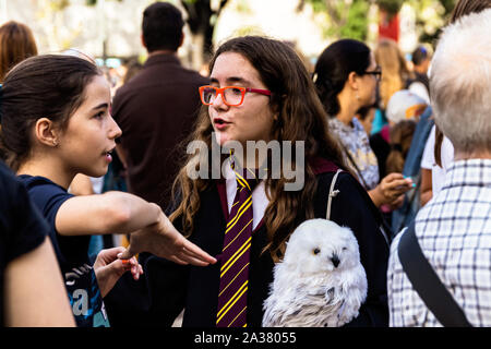 Barcelona, Catalonia, Spain. 5th Oct 2019. Hedwig, crédito: Nacho Sanchez/Alamy Credit: Nacho Sánchez/Alamy Live News Stock Photo
