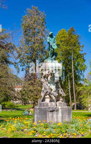 Rodin statue in Parque de la Pépinière in Nancy, France Stock Photo