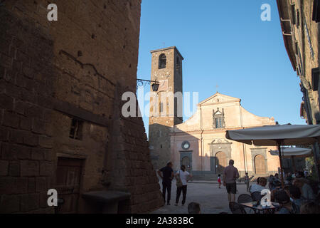 Chiesa di San Donato (San Donato church) in Civita di Bagnoregio, Lazio, Italy. August 20th 2019, called La citta che muore (The Dying Town) © Wojciec Stock Photo