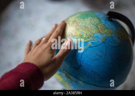 Globe World Map Travel Explore Destination Concept Stock Photo