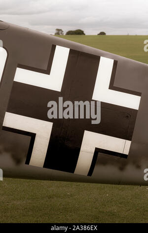 German Airforce markings on a fighter aircraft Stock Photo