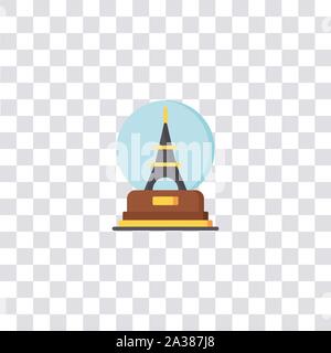 snow globe icon sign and symbol. snow globe color icon for website design and mobile app development. Simple Element from travel collection isolated o Stock Vector
