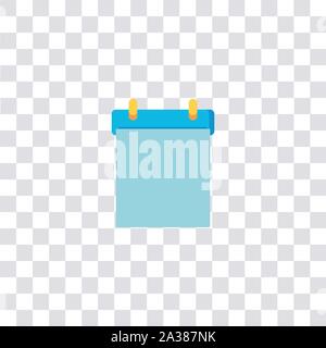 calendar icon sign and symbol. calendar color icon for website design and mobile app development. Simple Element from travel collection isolated on bl Stock Vector