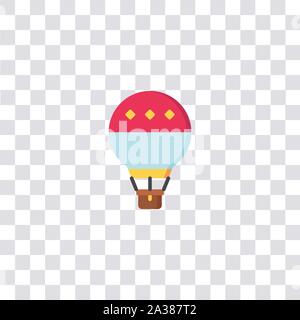 hot air balloon icon sign and symbol. hot air balloon color icon for website design and mobile app development. Simple Element from travel collection Stock Vector