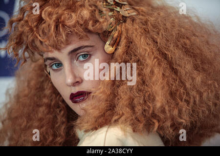 London, UK. 06th Oct, 2019. Wella Professional with their colourful and full hairs at the Salon International 2019 held at London Excel. Credit: Paul Quezada-Neiman/Alamy Live News Stock Photo