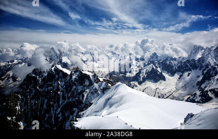 French Alpine Magic in the Chamonix valley Stock Photo