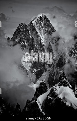 French Alpine Magic in the Chamonix valley Stock Photo
