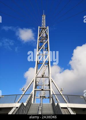 A view of a habor at Observation deck Sail City, Bremerhaven Stock Photo