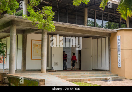 Auroville, Tamilnadu/India- September 4 2019: Auroville Visitor's Centre area in Auroville, Tamilnadu Stock Photo