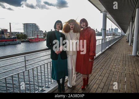 London, UK. 06th Oct, 2019. Wella Professional with their colourful and full hairs at the Salon International 2019 held at London Excel. Credit: Paul Quezada-Neiman/Alamy Live News Stock Photo