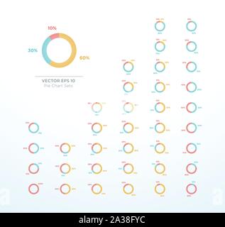 Pie Chart Vector Circle Diagram Infographic Percentage Stock Vector
