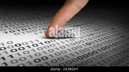 Concept of a hacker as a cyber criminal hacking software or a hack and malware technology crime symbol and computer virus destroying data. Stock Photo