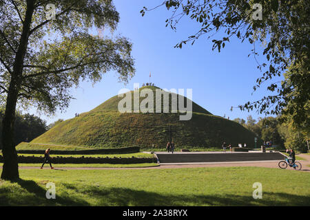 Cracow. Krakow. Poland. Pilsudski Mound at Sowiniec Hill, one of the monuments of national independence. Stock Photo