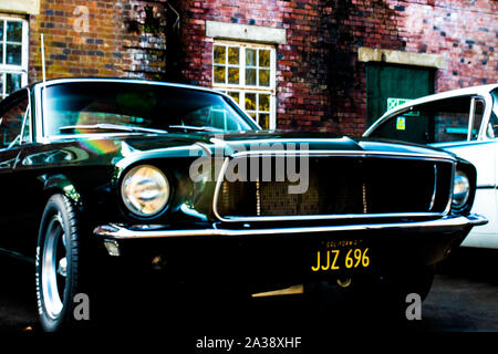 Classic Ford Mustang GT Fastback  made famous by Steve McQueen in the film Bullitt, Stock Photo