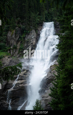 Close-up of Krimml Waterfalls, High Tauern National Park, Salzburg, Austria Stock Photo