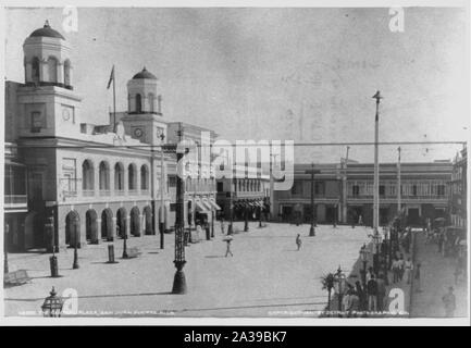 San Juan, Puerto Rico, and vicinity, 1901-1903: The Central Plaza Stock Photo